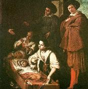 Francisco de Zurbaran birth of st. pedro nolasco painting